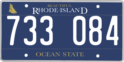 RI license plate 733084