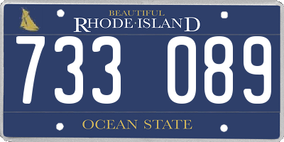 RI license plate 733089