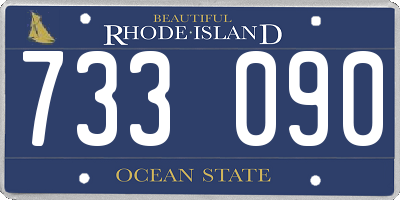 RI license plate 733090