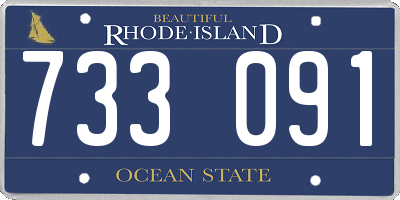 RI license plate 733091