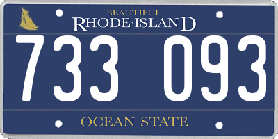 RI license plate 733093