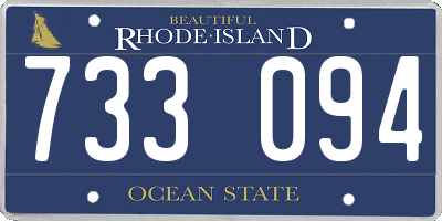 RI license plate 733094