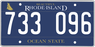 RI license plate 733096