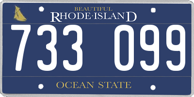 RI license plate 733099