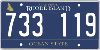 RI license plate 733119