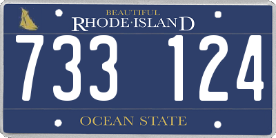 RI license plate 733124