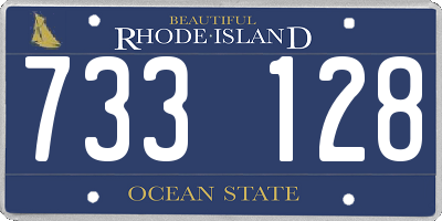 RI license plate 733128