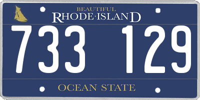 RI license plate 733129