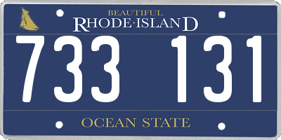 RI license plate 733131