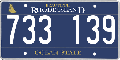 RI license plate 733139