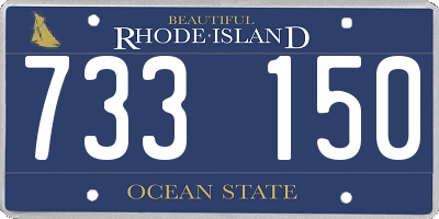 RI license plate 733150