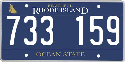RI license plate 733159