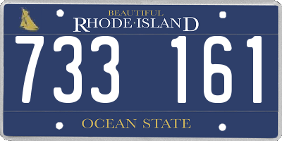 RI license plate 733161
