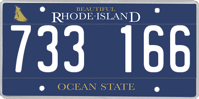 RI license plate 733166