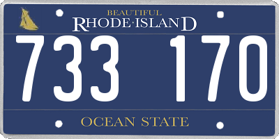RI license plate 733170