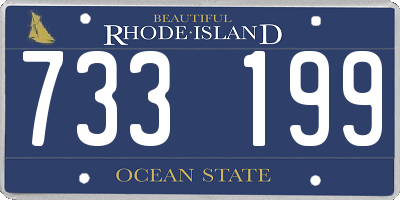 RI license plate 733199