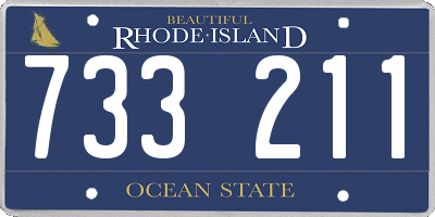RI license plate 733211