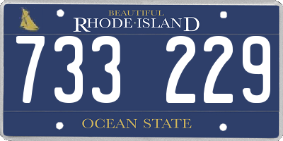 RI license plate 733229