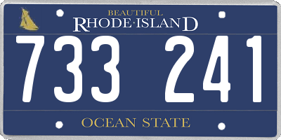 RI license plate 733241