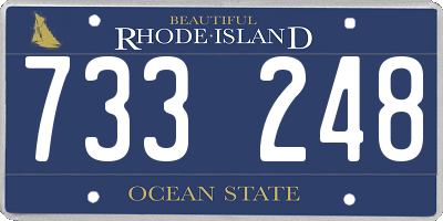 RI license plate 733248