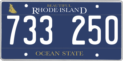 RI license plate 733250