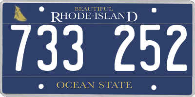 RI license plate 733252