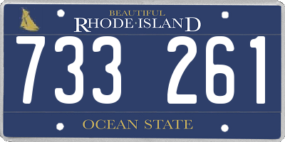 RI license plate 733261