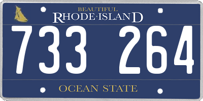 RI license plate 733264