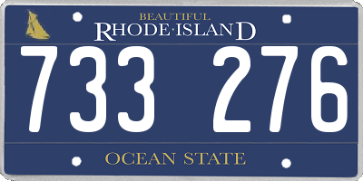 RI license plate 733276
