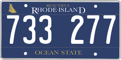 RI license plate 733277