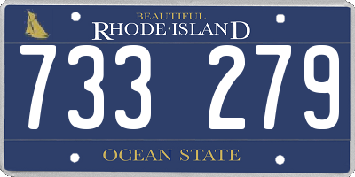 RI license plate 733279