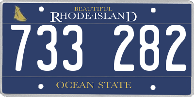 RI license plate 733282