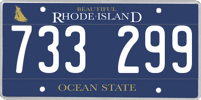 RI license plate 733299