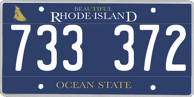 RI license plate 733372