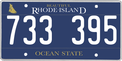 RI license plate 733395