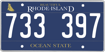 RI license plate 733397