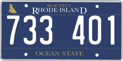 RI license plate 733401