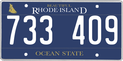 RI license plate 733409