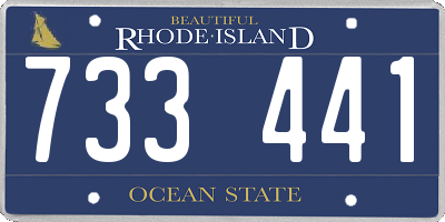 RI license plate 733441