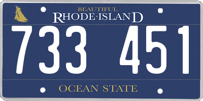 RI license plate 733451