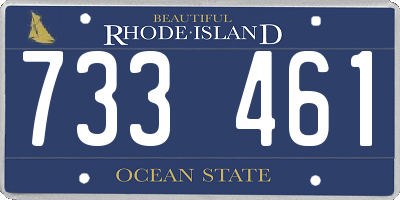 RI license plate 733461