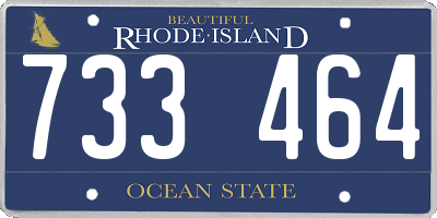RI license plate 733464