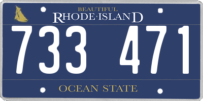 RI license plate 733471