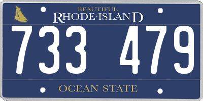RI license plate 733479