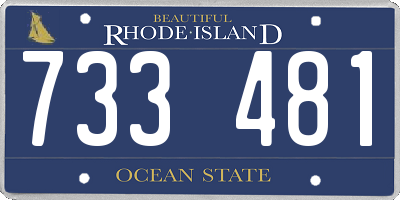 RI license plate 733481