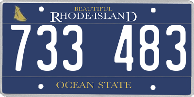 RI license plate 733483