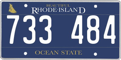 RI license plate 733484