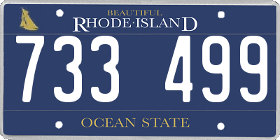 RI license plate 733499