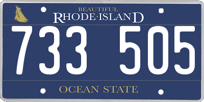 RI license plate 733505