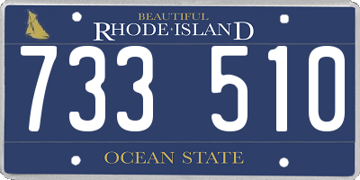 RI license plate 733510